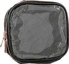 Парфумерія, косметика Дорожня косметичка - Inglot Travel Makeup Bag Small Black & Rose Gold