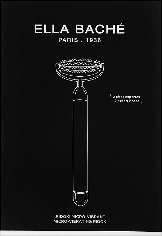 Мікровібраційний аксесуар "Рідокі" для масажу обличчя з двома насадками - Ella Bache — фото N3