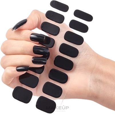 Наліпки для нігтів, гелеві - Deni Carte — фото Black