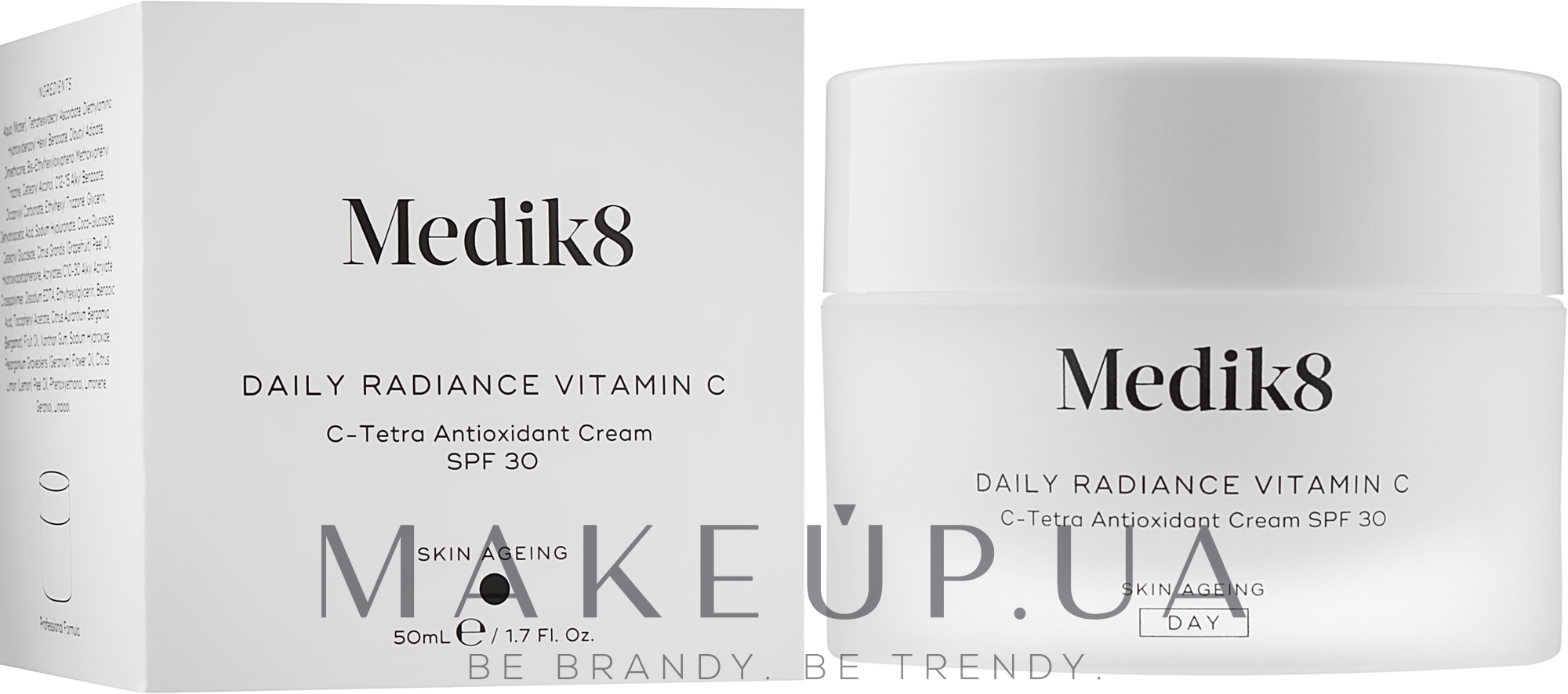 Антиоксидантный крем - Medik8 Daily Radiance Vitamin C C-Tetra SPF 30 — фото 50ml