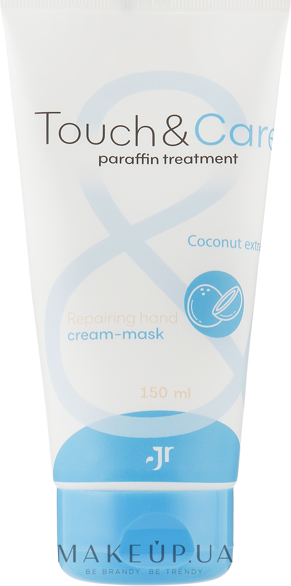 Крем-маска для рук 2в1 "Парафиновые рукавички" - J'erelia Touch&Care Repairing Hand Cream-Mask Coconut Extract — фото 150ml
