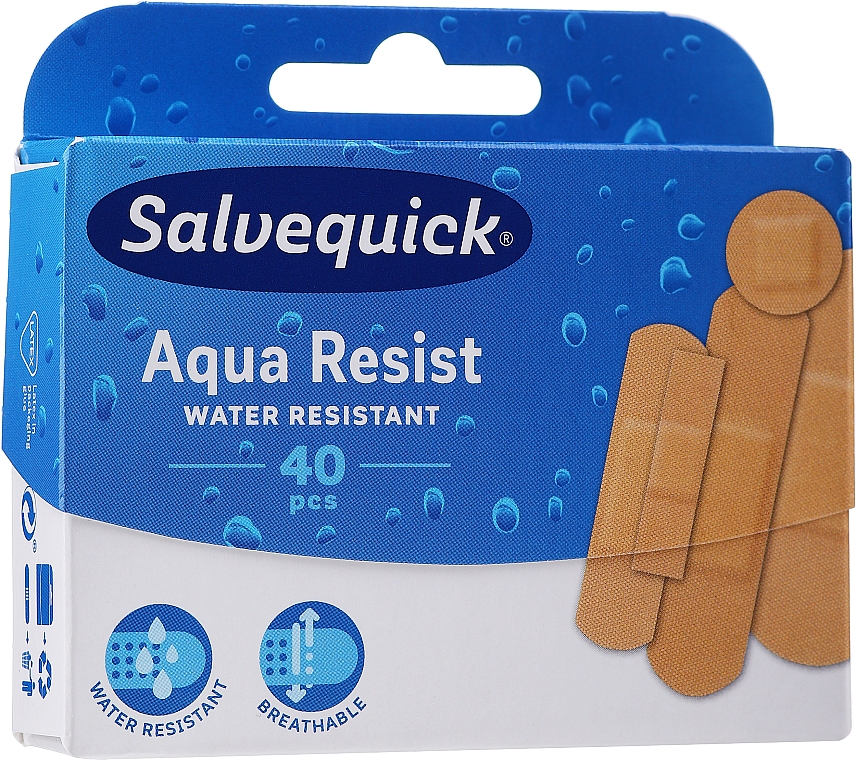 Водостійкі пластирі - Salvequick Aqua Resist — фото N2