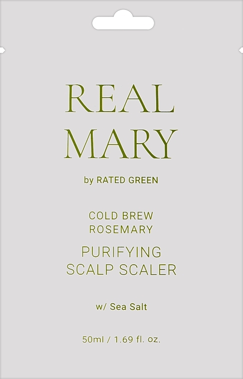 Очищувальна маска для шкіри голови - Rated Green Real Mary Cold Brewed Rosemary Purifyng Scalp Scaler