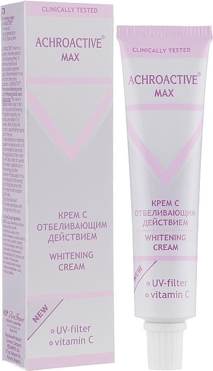 УЦЕНКА Отбеливающий крем для лица - Achroactive Max Whitening Cream * — фото N1