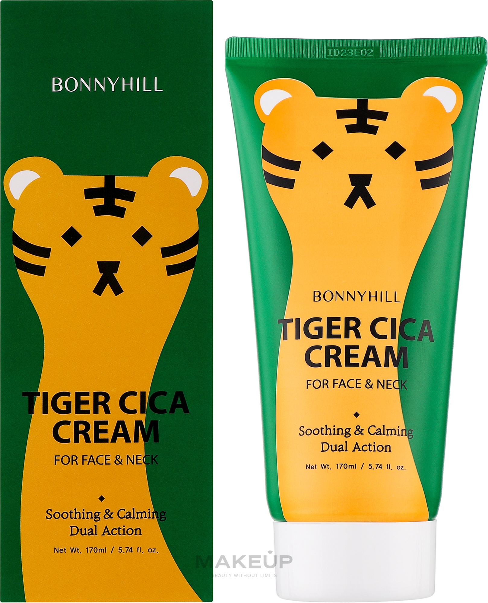 Крем для обличчя та шиї з центелою азіатською - Bonnyhill Tiger Cica Cream — фото 170ml