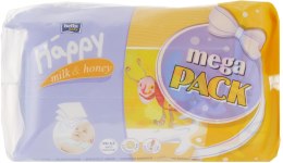 Парфумерія, косметика Вологі серветки - Bella Baby Happy Milk & Honey Mega Pack