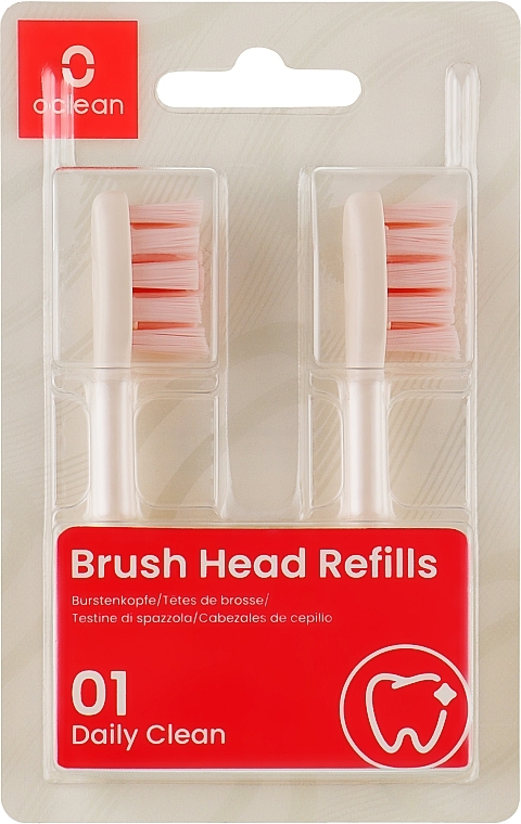 Насадка для електричної зубної щітки - Oclean PW03 Brush Head Pink — фото N1
