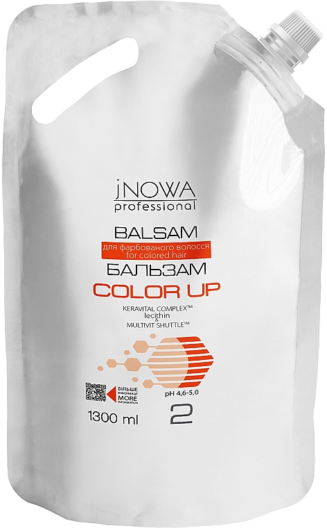 Бальзам для окрашенных волос - JNOWA Professional 2 Color Up Hair Balm (дой-пак) — фото N1