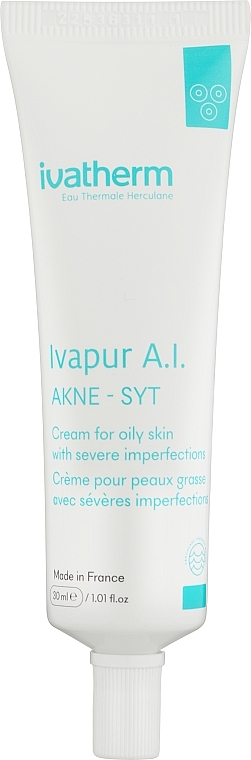 Крем для проблемної шкіри з серйозними недоліками та акне «IVAPUR AI» - IVAPUR AI Akne-Syt Cream for oily skin with severe imperfections