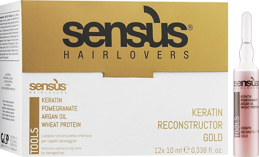 Кератинові ампули для реконструкції волосся - Sensus Tools Keratin Reconstructor * — фото N1