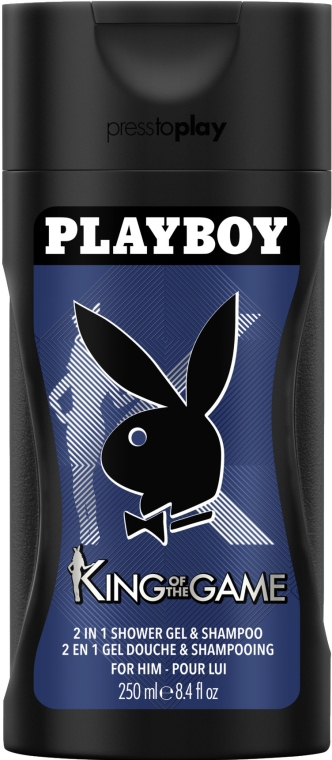 Playboy King Of The Game - Гель-шампунь для душу — фото N2