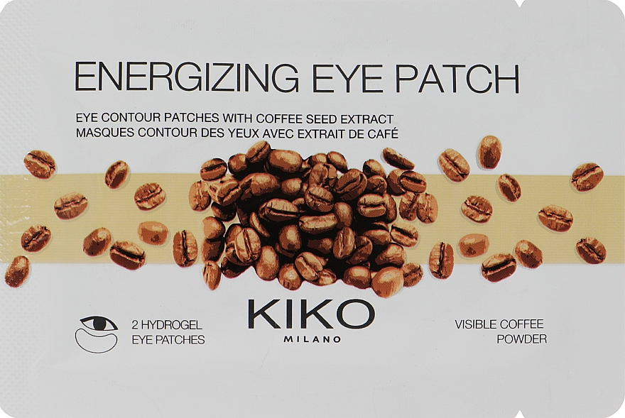 Тонизирующие гидрогелевые патчи для области вокруг глаз - Kiko Milano Energizing Eye Patch — фото N1