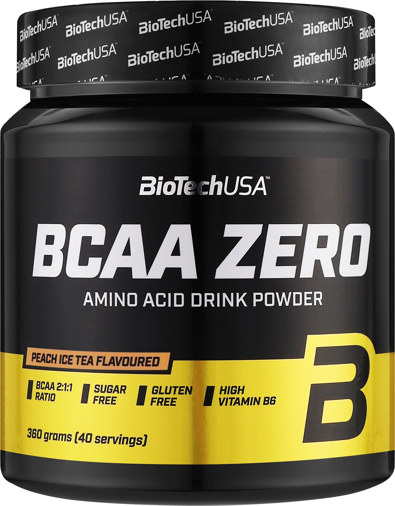 Комплекс аминокислот в порошке "Персиковый айс чай" - BioTechUSA BCAA Zero Peach Ice Tea Amino Acid Drink Powder  — фото 360g