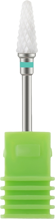 Насадка для фрезера керамическая (С) зеленая, Small Cone 3/32 - Vizavi Professional — фото N1