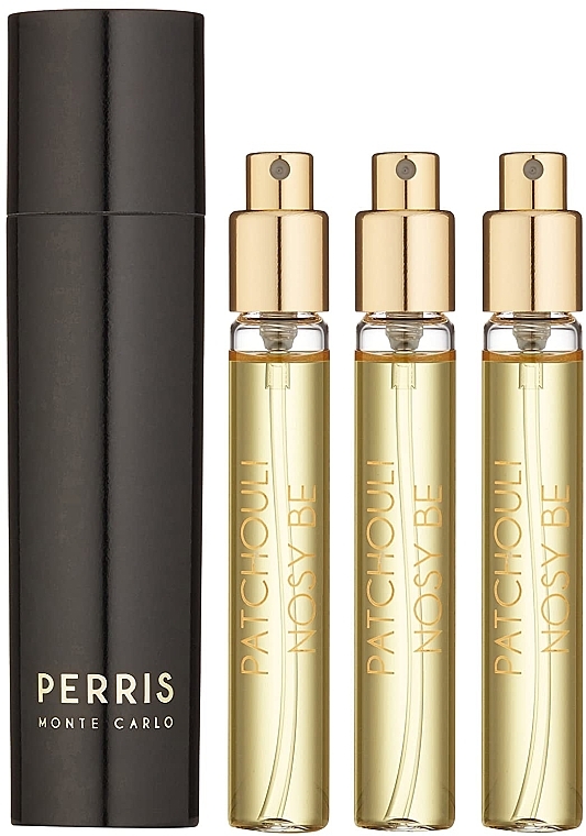 Perris Monte Carlo Patchouli Nosy Be - Набір (perfume/4x7,5ml + perfume case) — фото N3