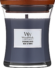 Ароматична свічка в склянці - WoodWick Hourglass Candle Evening Onyx — фото N1