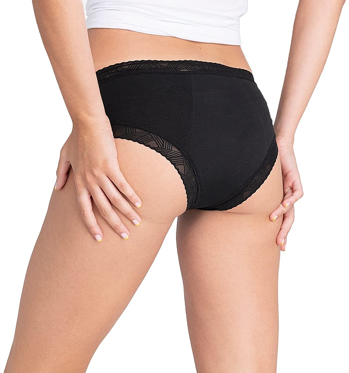 Набор менструальных трусиков, 3 шт, черные - Platanomelon Kiwitas Doble Blonda Menstrual Briefs — фото N2
