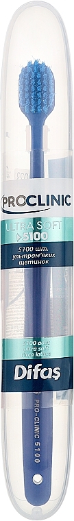 Зубная щетка "Ultra Soft" 512063, темно-синяя с синей щетиной, в кейсе - Difas Pro-Clinic 5100 — фото N1