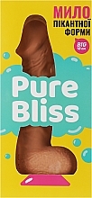 Мило пікантної форми із присоскою, коричневе - Pure Bliss Big Brown — фото N2