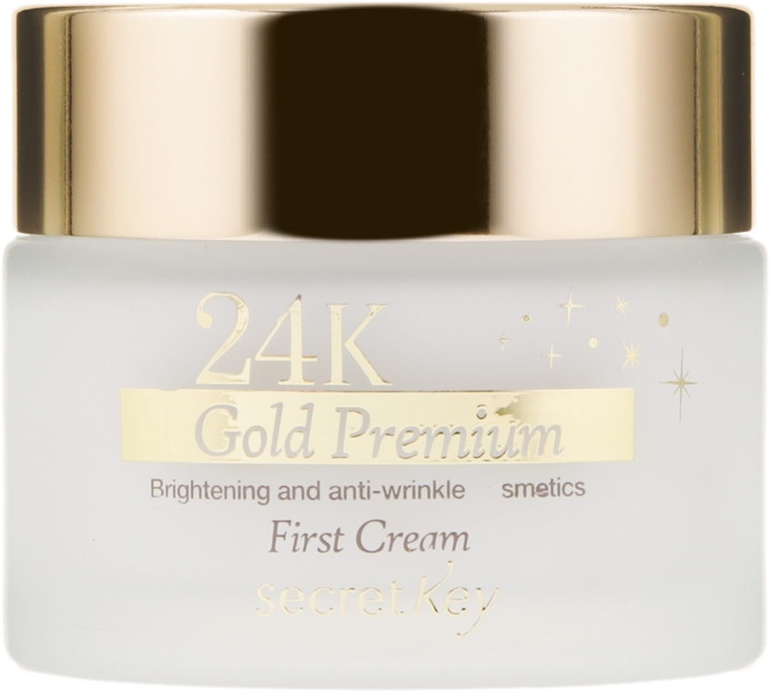 Крем для лица с экстрактом золота - Secret Key 24K Gold Premium First Cream