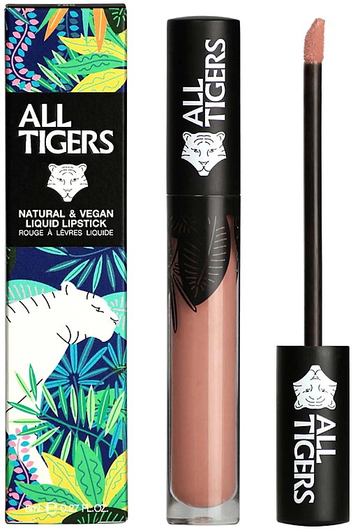Жидкая помада для губ - All Tigers Natural And Vegan Liquid Lipstick — фото N1