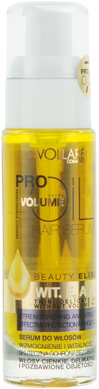 Масло для тонких и лишенных объема волос с витаминами - Vollare PROils Extra Volume Oil — фото N4