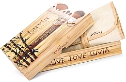 Набір пензлів для макіяжу, 12 шт. - Luvia Cosmetics Bamboo’s Root Brush Set — фото N2