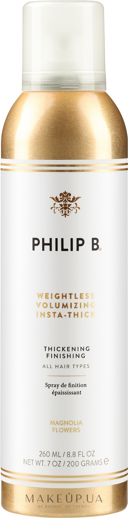 Спрей для объема волос - Philip B Weightless Volumizing Insta Thick  — фото 260ml