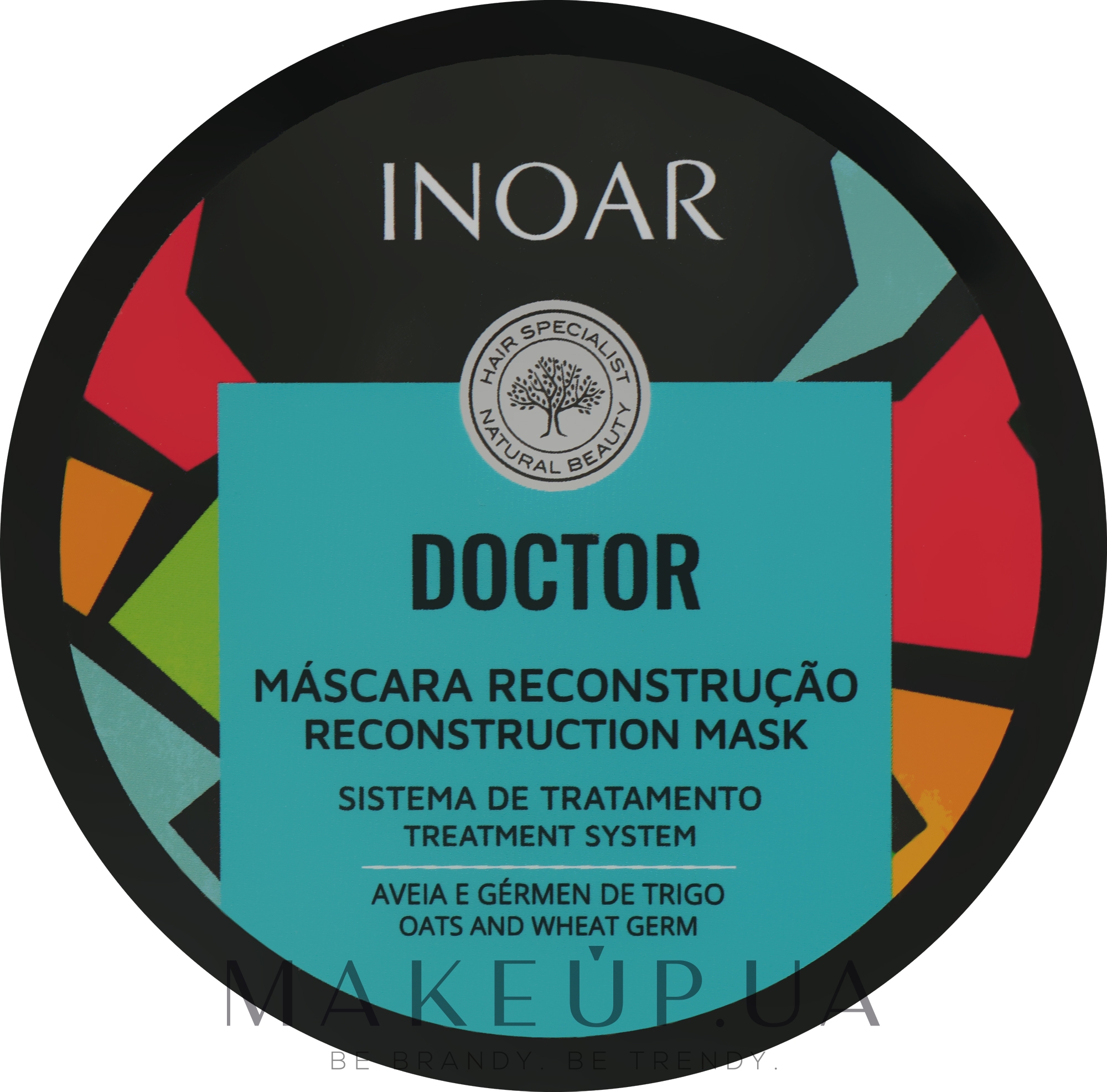 Маска для волос "Протеины зародышей Овса & Пшеницы" - Inoar Doktor Reconstruction Mask — фото 250ml