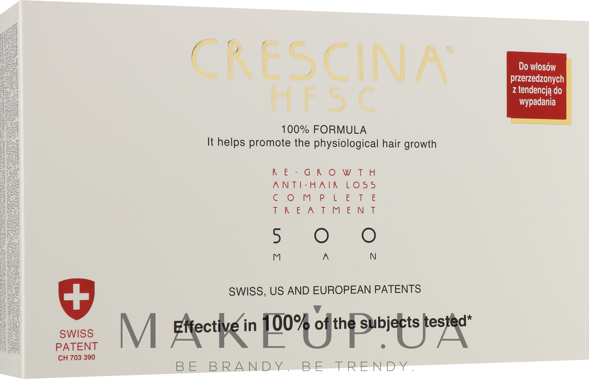 Полный курс при выпадении и для восстановления роста волос 500 для мужчин - Crescina Re-Growth HFSC 100% + Crescina Anti-Hair Loss HSSC — фото 20x3.5ml