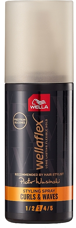 Спрей для укладки "Кучері та локони" сильної фіксації - Wella Wellaflex Curls & Waves Stayling Spray — фото N1