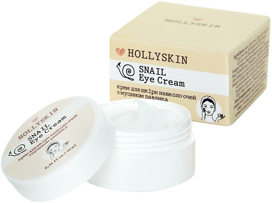 ПОДАРОК! Крем для кожи вокруг глаз с муцином улитки - Hollyskin Snail Eye Cream — фото N1