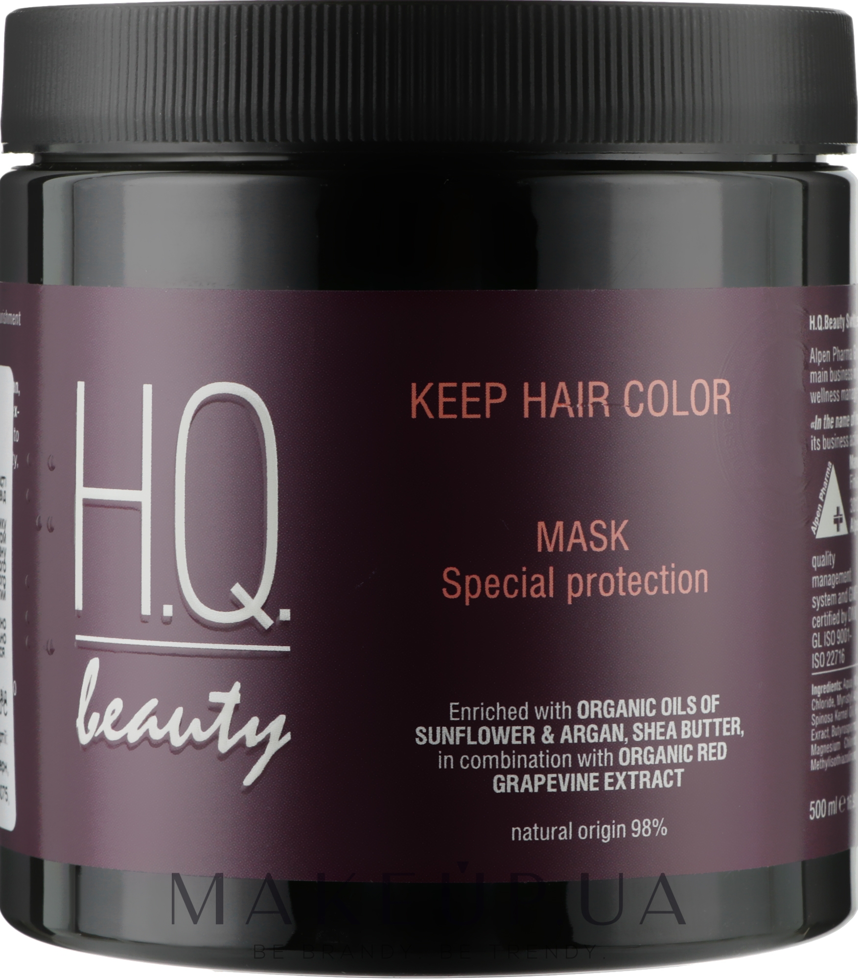 Маска для защиты цвета волос - H.Q.Beauty Keep Hair Color Mask — фото 500ml