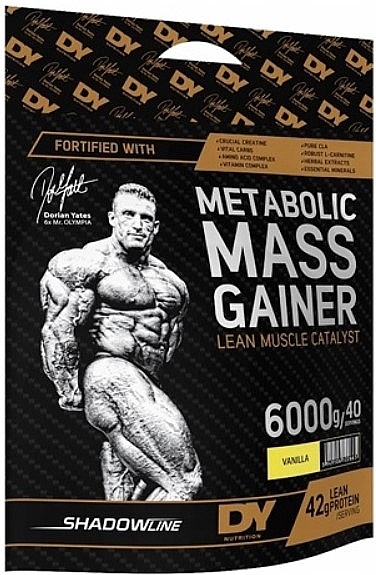 Гейнер для набора мышечной массы "Ваниль" - DY Nutrition Metabolic Mass Vanilla — фото N1
