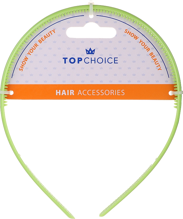 Обруч для волосся, 27871, зелений - Top Choice — фото N1