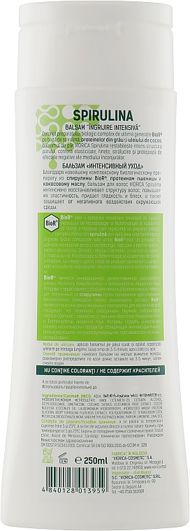 Кондиціонер для волосся "Інтенсивний догляд" - Viorica Spirulina Conditioner Intensive Care — фото N2