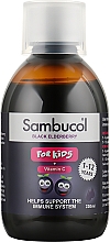 Сироп для иммунитета "Черная бузина + Витамин С" - Sambucol Kids Liquid — фото N4
