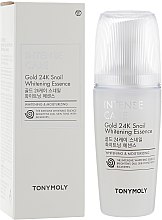 Парфумерія, косметика Освітлювальна есенція для обличчя - Tony Moly Intense Care Gold 24K Snail Whitening Essence