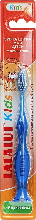 Зубная щетка "Kids", голубая - Lacalut  — фото N1