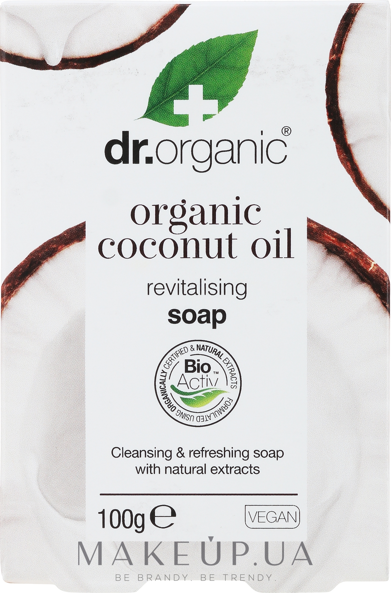 Мыло с маслом кокоса - Dr. Organic Bioactive Skincare Organic Virgin Coconut Oil Soap — фото 100g