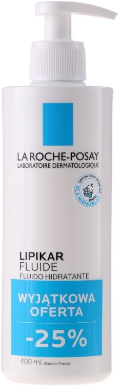 Увлажняющий флюид для ежедневного ухода за нормальной и склонной к сухости кожи младенцев, детей и взрослых - La Roche-Posay Lipikar Fluide — фото N7