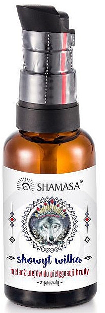 Олія для бороди, з пачулі - Shamasa — фото N1