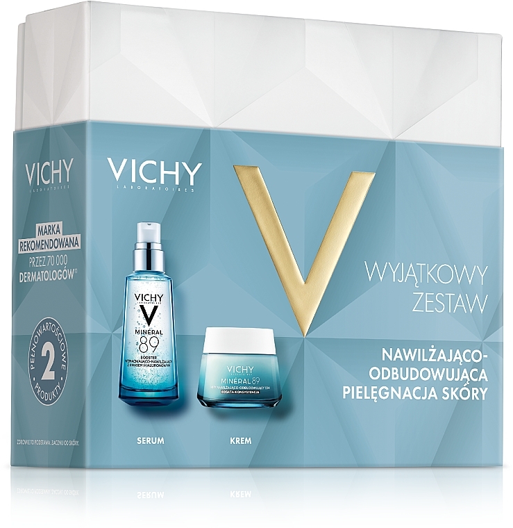 Набір для догляду за обличчям - Vichy Mineral 89 (booster/50ml + cr/50ml) — фото N1