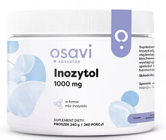 Харчова добавка "Інозитол", 1000 mg - Osavi — фото N1