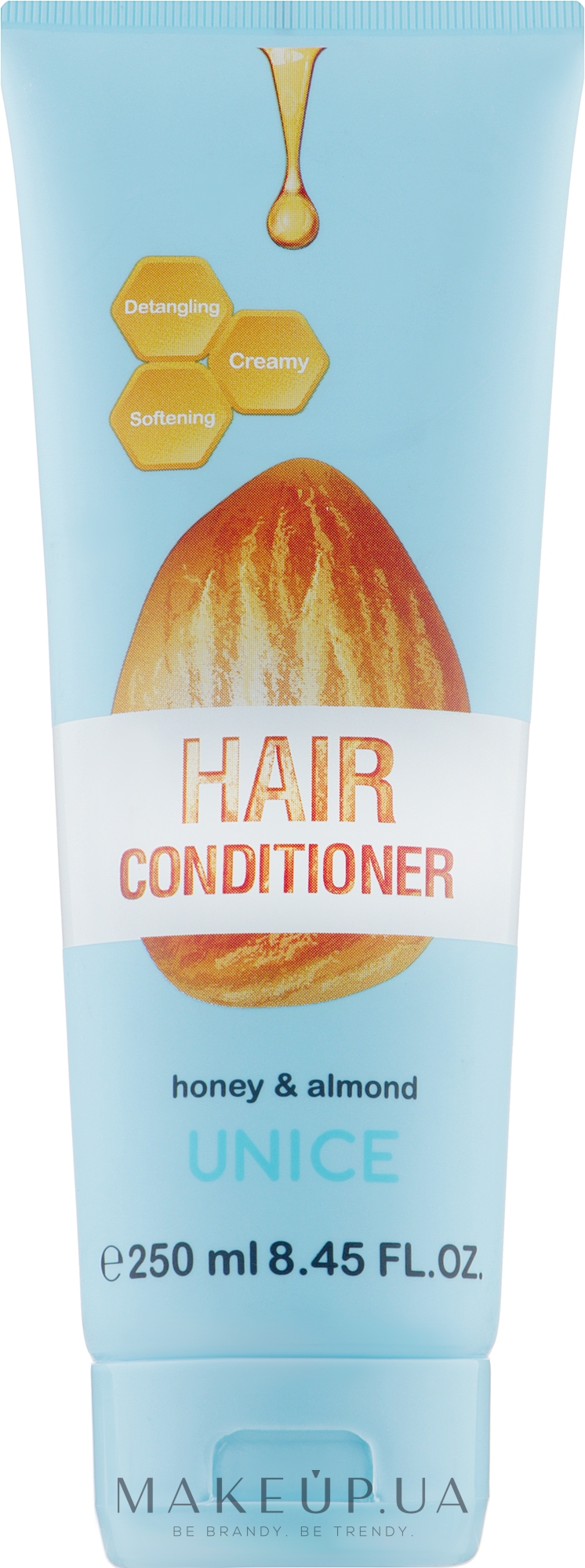 Кондиціонер для волосся з прополісом і мигдалем - Unice Honey & Almond Hair Conditioner — фото 250ml