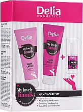 Парфумерія, косметика Набір для рук - Delia Cosmetics My Lovely Hands (h/scrub/60ml + h/ch/60ml + nail/con/11ml)