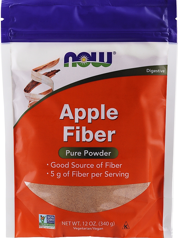 Пищевая добавка "Яблочный пектин" - Now Foods Apple Fiber — фото N1