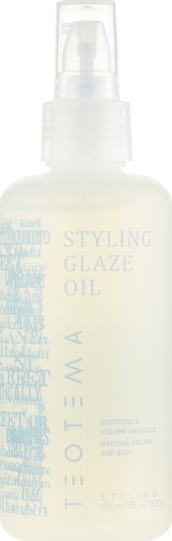 Моделирующее масло блеск и объем - Teotema Care Styling Glaze Oil