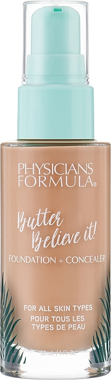 Тональний крем-коректор - Physicians Formula Butter Believe It! Foundation + Concealer — фото N1
