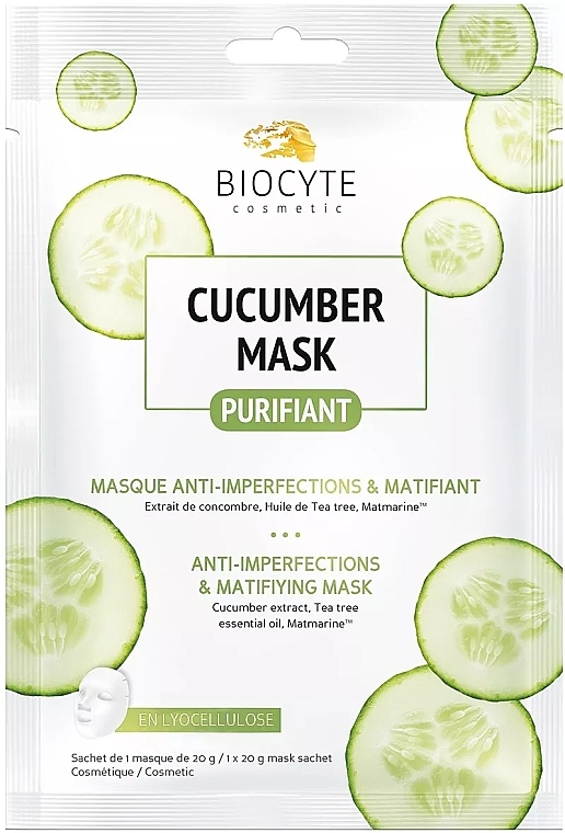 Огуречная маска для лица - Biocyte Cucumber Mask — фото N1